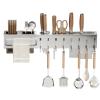 Jubepk Wall-Mounted Hanging Pot Rack, 130 cm, 17 cm, 19 cm view 1