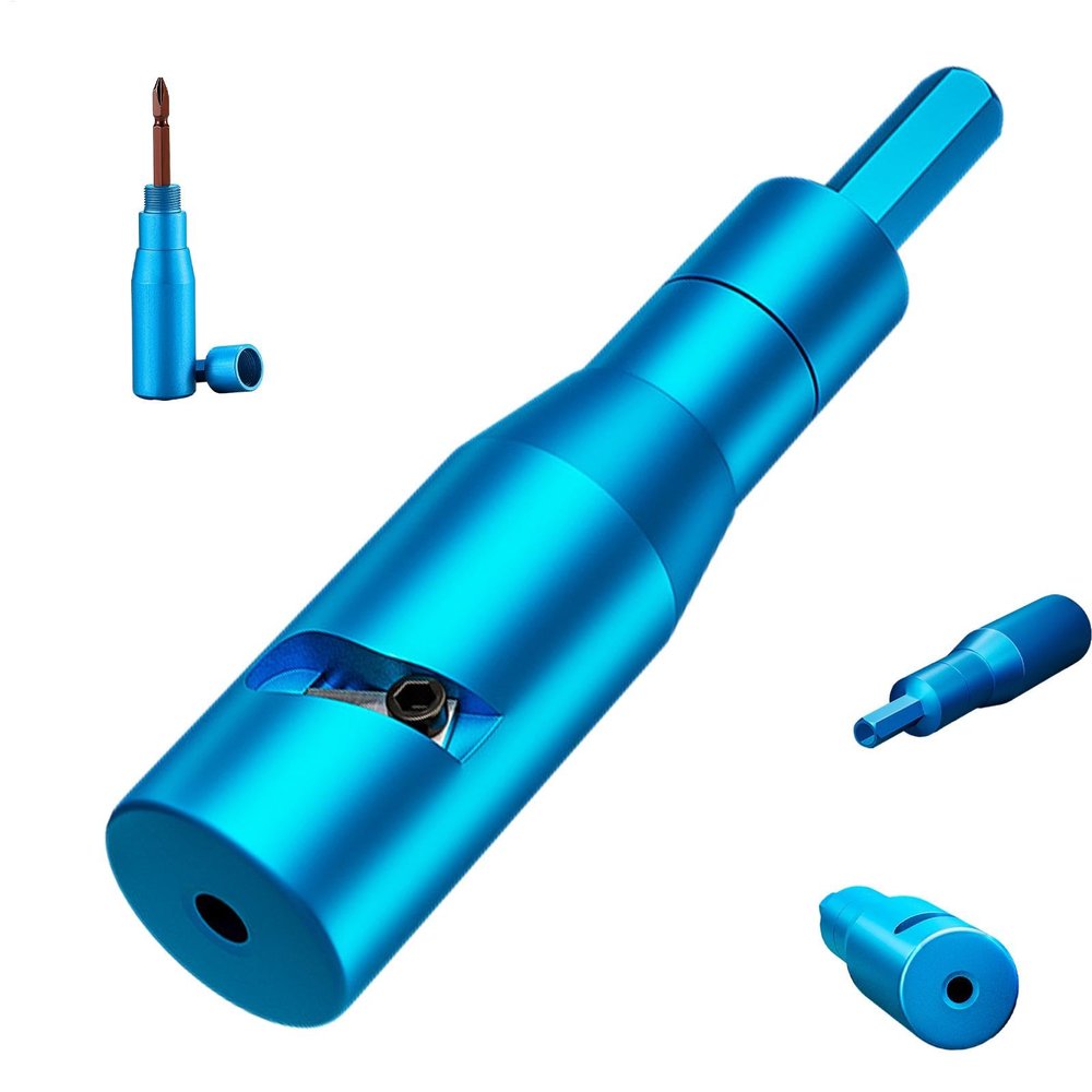 Multifunctional Electric Wire Stripper and Cutter for Stripping, Cutting, and Crimping, 0.9 x 0.9 x 4.3 in