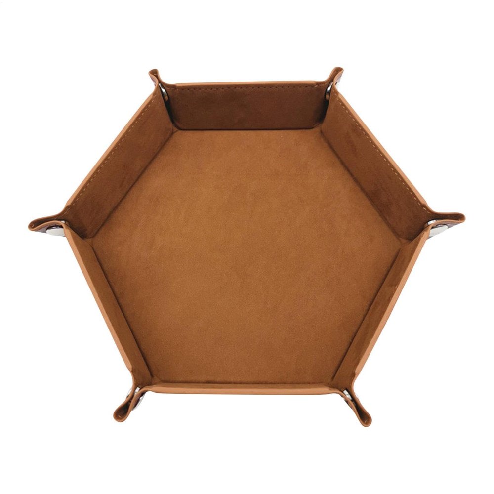 Hexagon Dice Tray and Storage, Dice Rolling Tray
