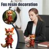 Resin Animal Figurines, 3D Cartoon Miniature Home Decor view 3