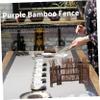 Supvox Zen Bamboo Decoration, Decorative Brown Bamboo Fence for Desk Decor and Garden Miniature Landscapes view 2