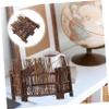 Supvox Zen Bamboo Decoration, Decorative Brown Bamboo Fence for Desk Decor and Garden Miniature Landscapes view 3