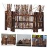 Supvox Zen Bamboo Decoration, Decorative Brown Bamboo Fence for Desk Decor and Garden Miniature Landscapes view 4