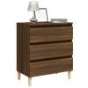 WKIEQACO Sideboard, Brown Oak, 60 x 35 x 69 cm, Engineered Wood view 4