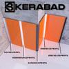 Kerabad Aluminum Profile System for 3 mm Panels, Black Baseboard Profile, 1 m view 3