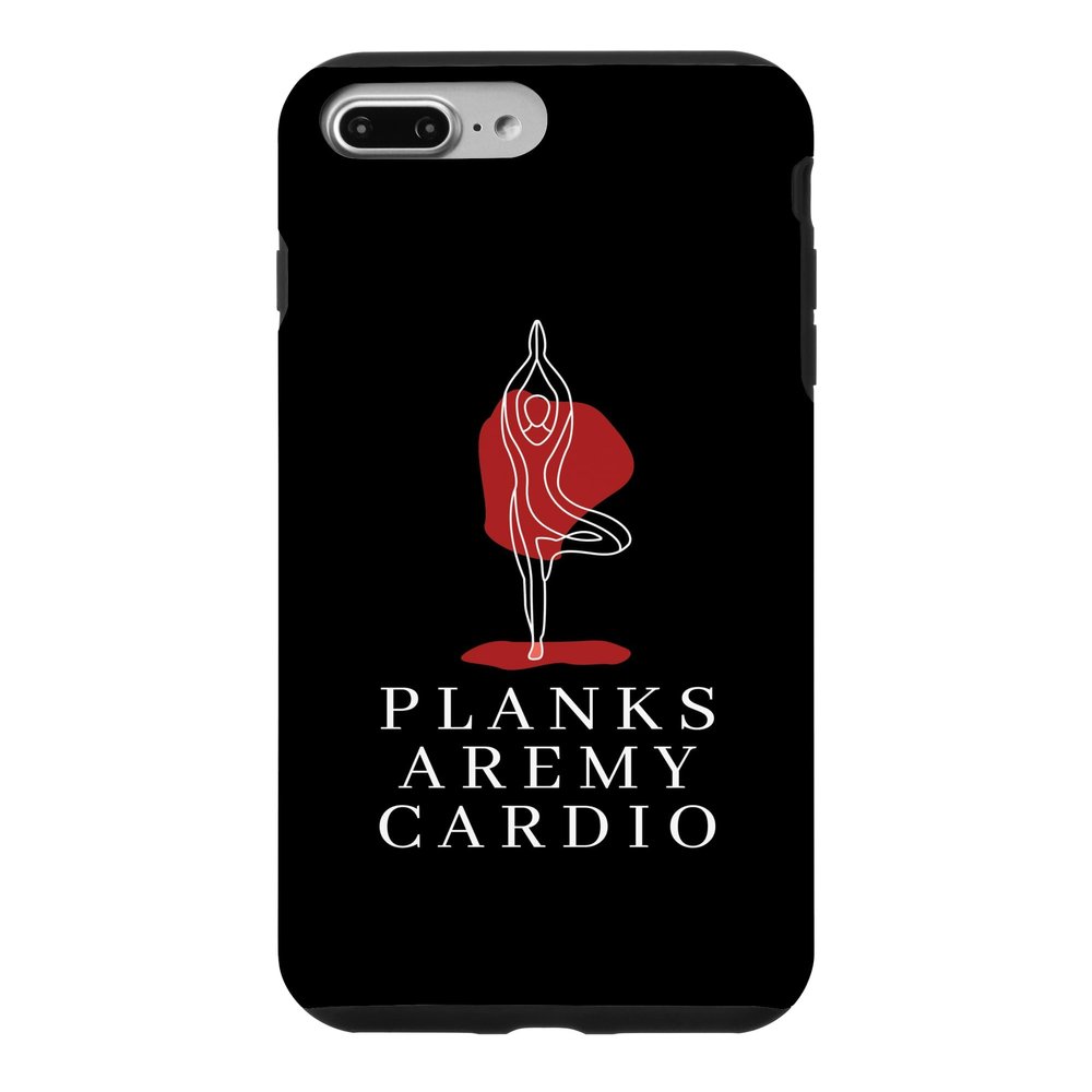 Case for iPhone 7 Plus/8 Plus PLANKS ARE MY CARDIO