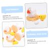 OFFSCH 14-Piece PVC Miniature Chicken Figurine Set with Egg and Coop view 3