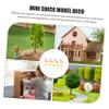 OFFSCH 14-Piece PVC Miniature Chicken Figurine Set with Egg and Coop view 4