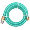 Suction Hose with Brass Connectors, 15 m, 25 mm, Green view 1
