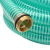 Suction Hose with Brass Connectors, 15 m, 25 mm, Green view 3