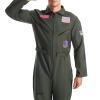 Men's Green Astronaut Costume for Adults view 3