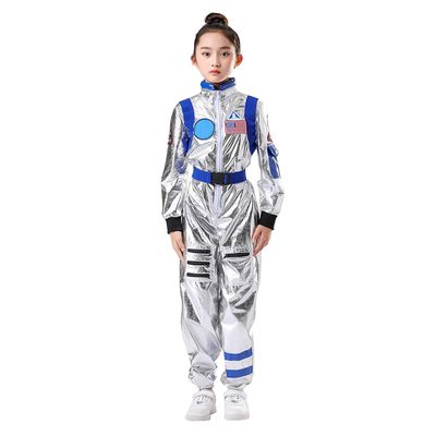 Children's Silver Astronaut Costume with Belt
