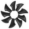 Happyyami 30-Piece PVC Replacement Tips for Trekking Poles, Crutches and Walking Canes, Black view 1