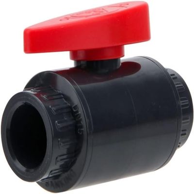 SDGBCXD 1-Piece Water Shut-Off Flow Control Valve with Red Handle, Plastic Valve (20 mm)