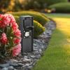LongLife LED IP44 Outdoor Garden Outlet Post, Square, 23 cm, 2 Outlets, Anthracite view 2