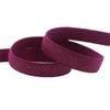 3/8 in (10 mm) Solid Shiny Non-Fold-Over Spandex Satin Elastic Band, Wine Red, 2 Yards view 1