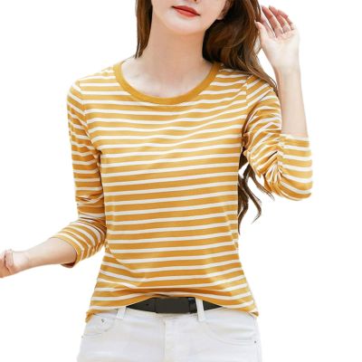 Women's Red and White Striped Long-Sleeve Shirt for Carnival