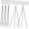 OFFSCH Black Metal Flower Pot Hanging Chain with Hooks for the Garden view 1