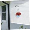 OFFSCH Black Metal Flower Pot Hanging Chain with Hooks for the Garden view 3