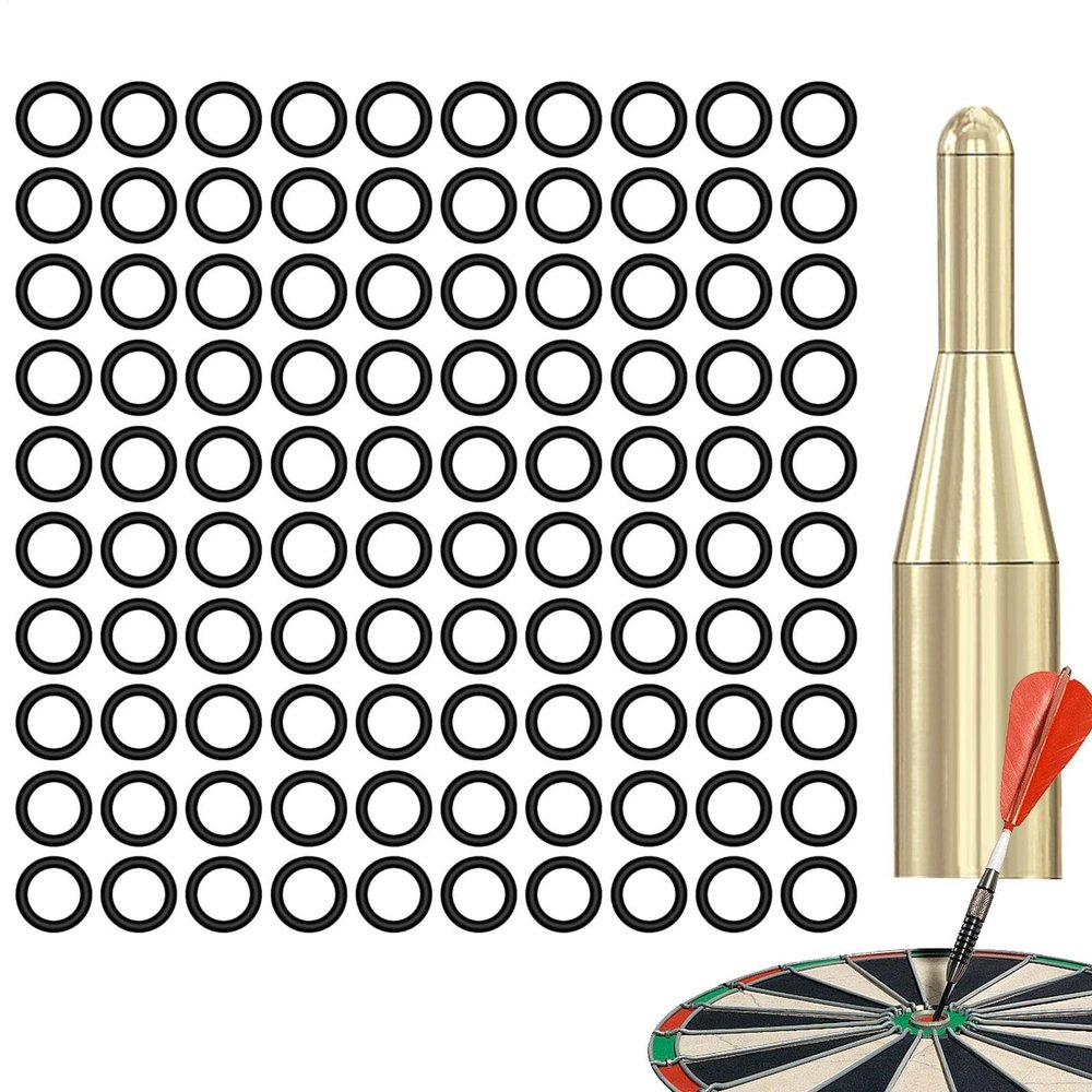 Yulokdwi O-Rings for Dart Shafts, 100 Pieces with Installation Tool