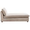 Beliani Vizille Beige Taupe Fabric Chaise Lounge with Cushions view 4