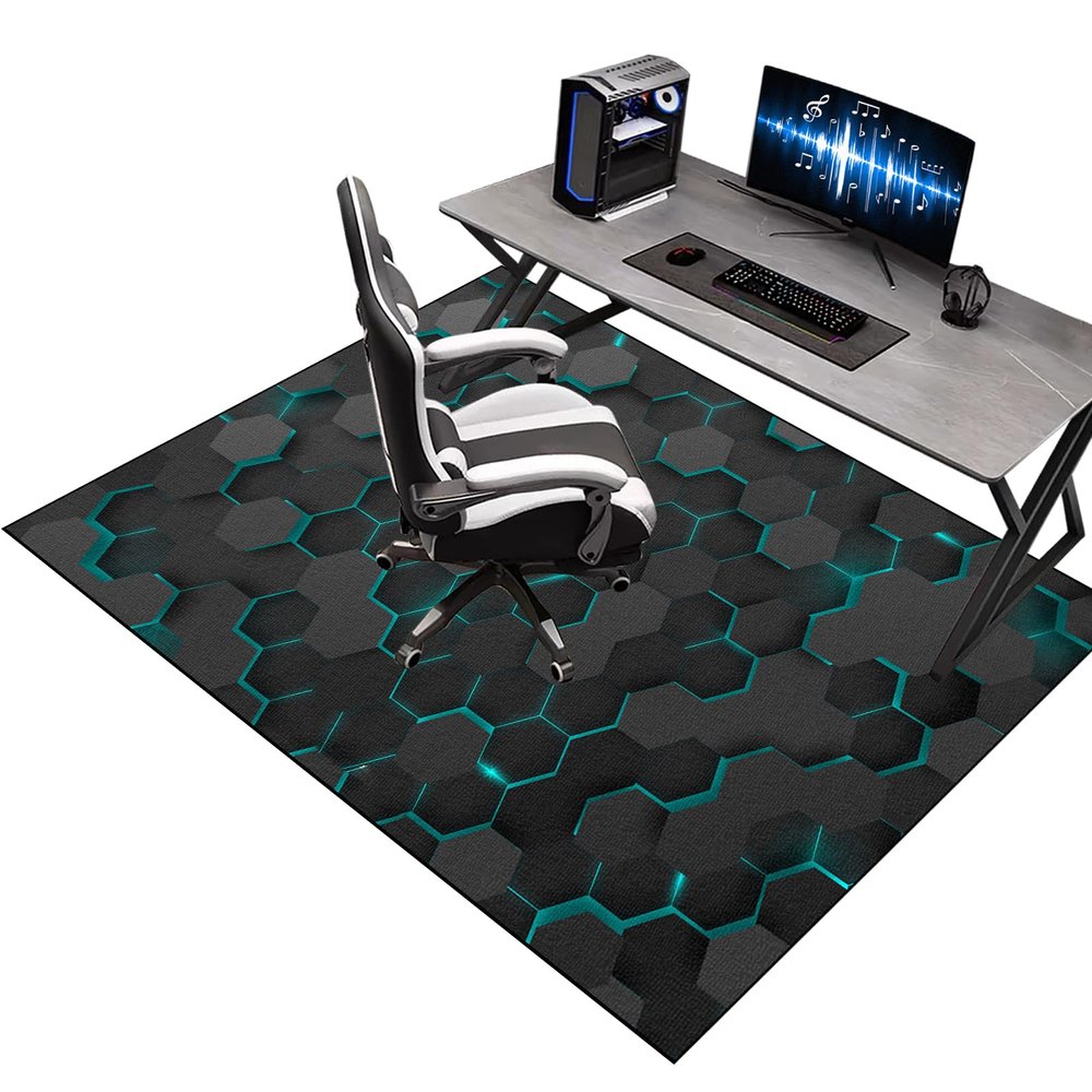 Floor Protection Mat for Hard Floors, 51.2 x 63 in