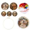 ARVALOLET Cross-Stitch Kit with Dog and Flowers Pattern view 4