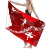 Leichong Ballerina Microfiber Beach Towel, 100 x 200 cm, 3D Cartoon Pattern view 2