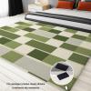 Simple Geometric Grid Rug, 120 x 170 cm, Green view 4