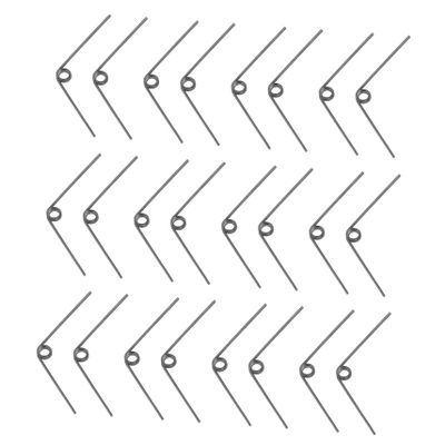 CHILDWEET 25-Pack Stainless Steel V-Shaped Replacement Springs for Pruning Shears, Silver