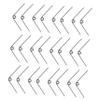CHILDWEET 25-Pack Stainless Steel V-Shaped Replacement Springs for Pruning Shears, Silver view 1