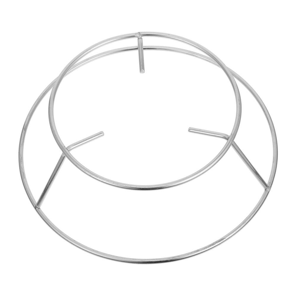 LOORGVEL Round Stainless Steel Kettle Stand, Sturdy Pot Stand for Household Use