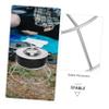 LOORGVEL Round Stainless Steel Kettle Stand, Sturdy Pot Stand for Household Use view 3