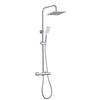 Nite Thermostatic Shower System with Atlas Showerhead, 25 x 25 cm, Chrome view 1
