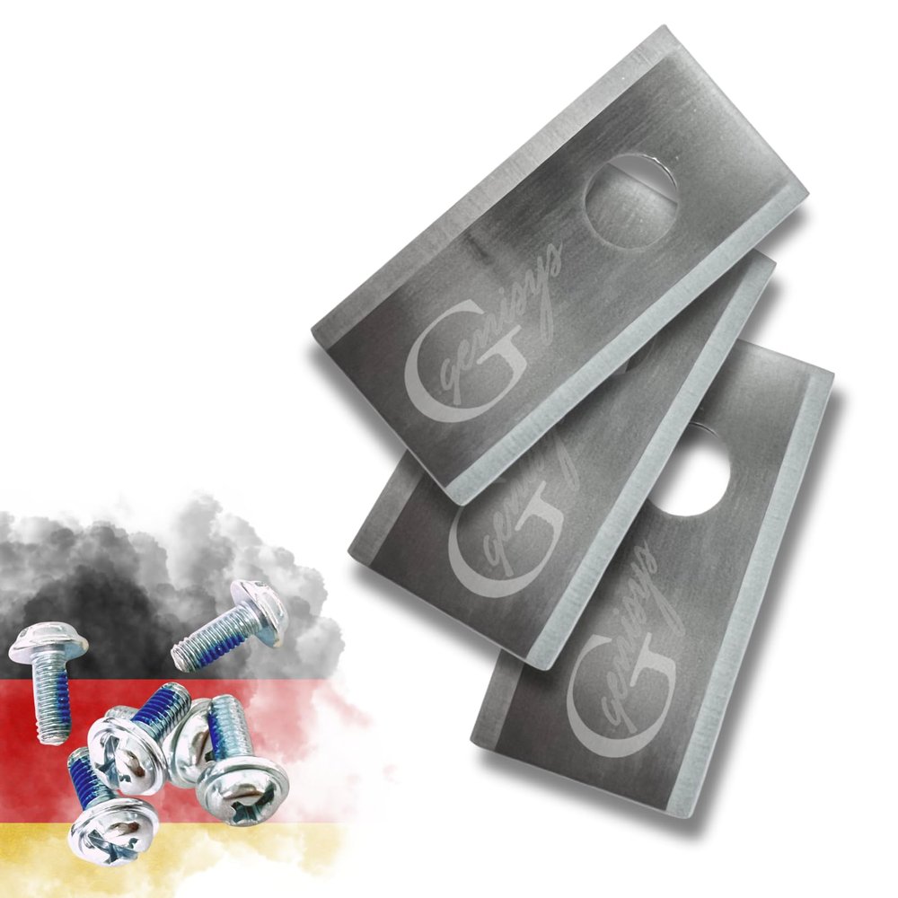 Genisys Stainless Steel Replacement Blades for LUX-Tools A-RMR-300-24 Robotic Mowers, 18-Pack