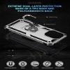 Jiajihua Case Compatible with LG K40S [Hard PC+TPU], 2-in-1 Car Mount, Magnetic Ring, Kickstand, Silver view 2
