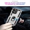 Jiajihua Case Compatible with LG K40S [Hard PC+TPU], 2-in-1 Car Mount, Magnetic Ring, Kickstand, Silver view 3