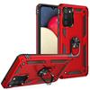Jiajihua Case for Samsung Galaxy A02s (166 mm) SM-A025G, Hard PC + TPU, Red view 1