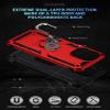 Jiajihua Case for Samsung Galaxy A02s (166 mm) SM-A025G, Hard PC + TPU, Red view 2