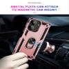 Jiajihua Case Compatible with Google Pixel 3a / Pixel 3 Lite, Hard PC + TPU, 2-in-1 Magnetic Car Mount Ring Kickstand, Pink view 3