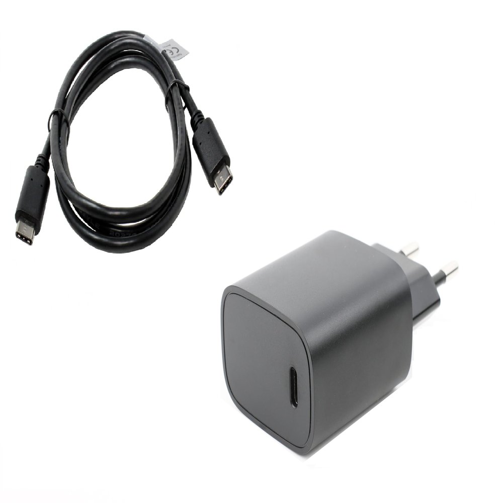 Charger and USB Cable Compatible with Nubia Red Magic 5S, 1 m, USB-PD, 20 W, 3000 mA