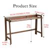 Modern Farmhouse Counter-Height Bar Table, Rectangular Sofa Console Table, No Stools view 2