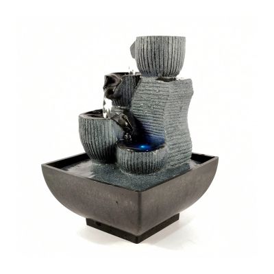 Indoor Tabletop Waterfall Fountain with LED Crystal Ball