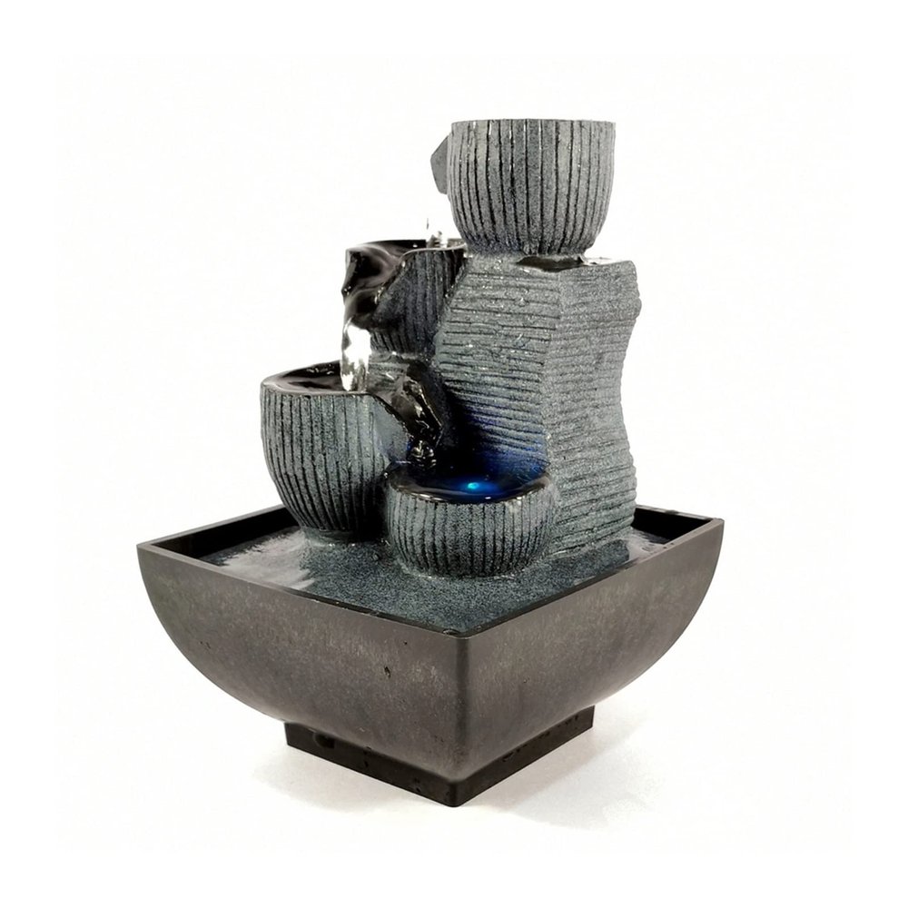 Indoor Tabletop Waterfall Fountain with LED Crystal Ball