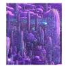 Purple Techno Cactus Magnetic Reusable Cover, Unique Refrigerator Magnet, Christmas Decor, 58.4 x 66 cm view 1
