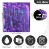 Purple Techno Cactus Magnetic Reusable Cover, Unique Refrigerator Magnet, Christmas Decor, 58.4 x 66 cm view 3