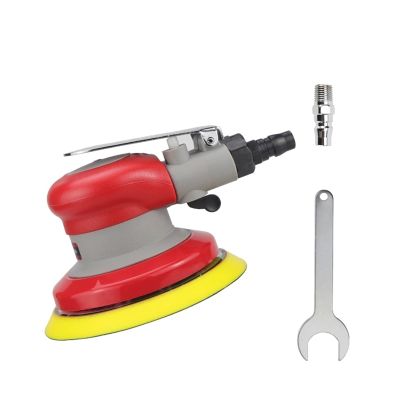 STRAFBRG 5-Inch Pneumatic Random Orbital Sander, 125 mm, 12,000 RPM