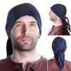 HEMAD Men's Medieval Pirate Headscarf, 100% Cotton, Triangle Style, Fidegart, Blue view 1
