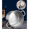 Steamer/Soup Pot, 304 Food-Grade Stainless Steel, 3-Layer Clad Base, 28 cm view 3