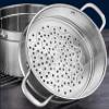Steamer/Soup Pot, 304 Food-Grade Stainless Steel, 3-Layer Clad Base, 28 cm view 4
